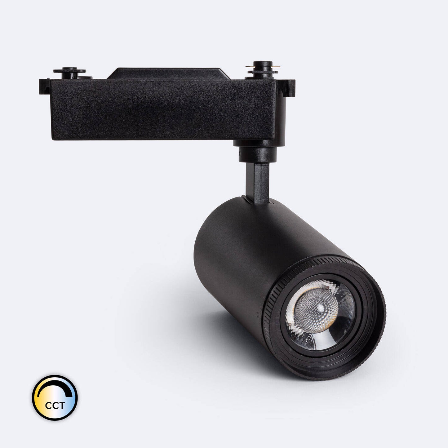 Spot LED sur Rail 30W IP20 Noir, Angle Réglable 15-60°, Dimmable