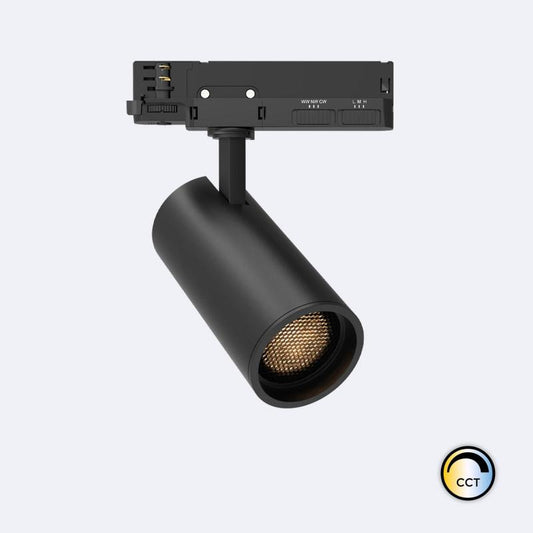 Spot LED 30W Rail Triphasé Orientable UGR 17 Dimmable DALI Noir
