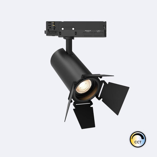 Spot LED 30W pour Rail Triphasé, Orientable, DALI Dimmable, IP20