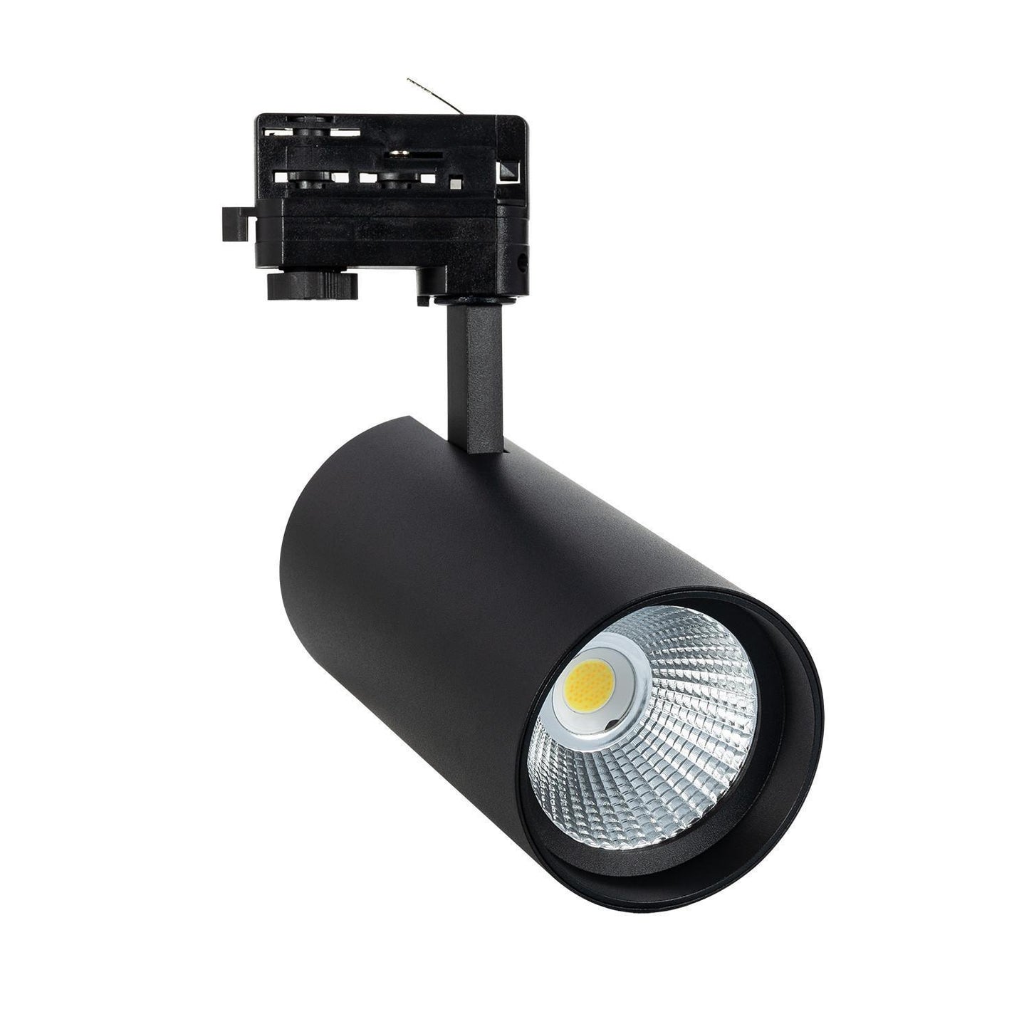 Spot LED sur Rail Triphasé 30W IP20 Orientable Noir