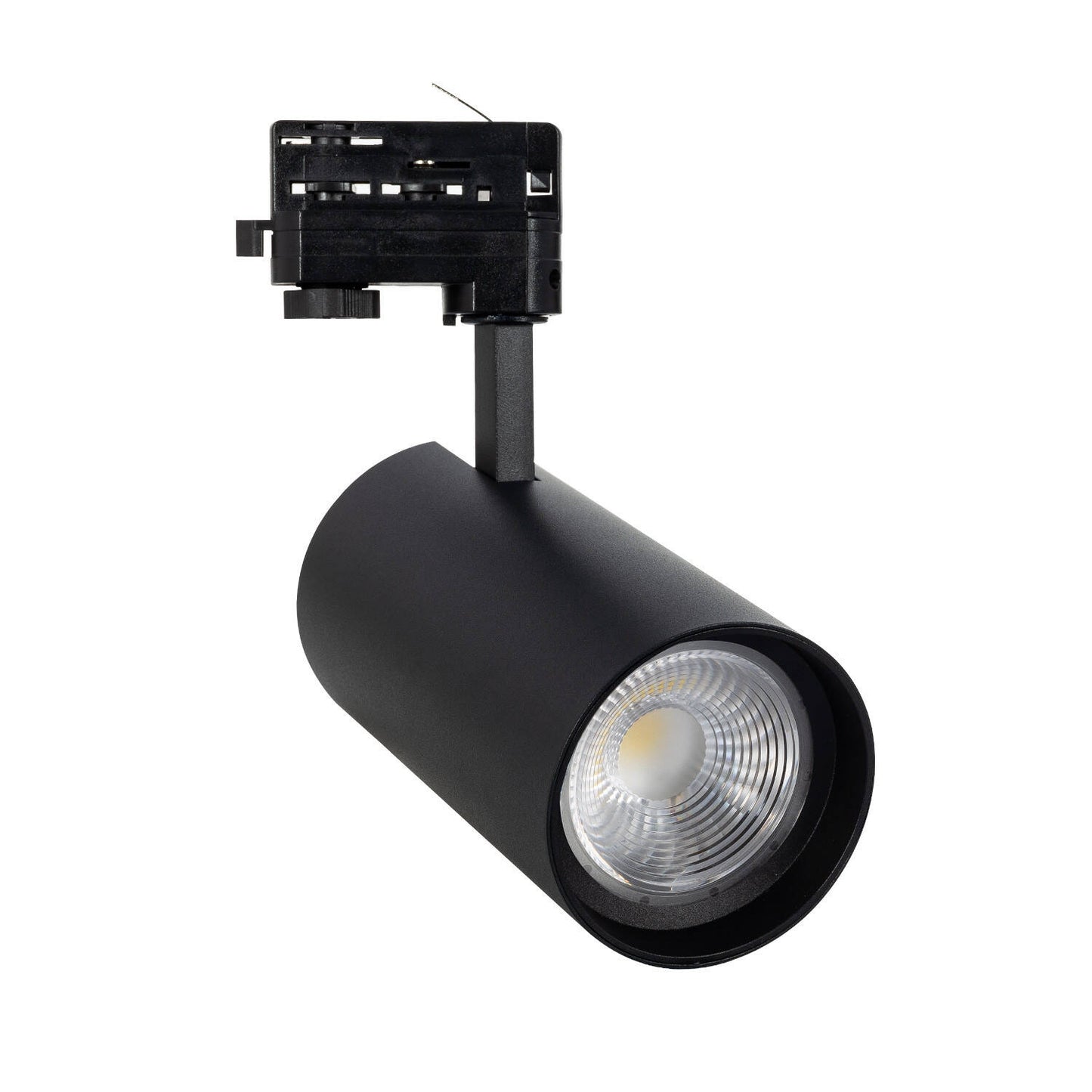 Spot LED sur Rail Triphasé 40W, Optique Réglable, IP20, Noir