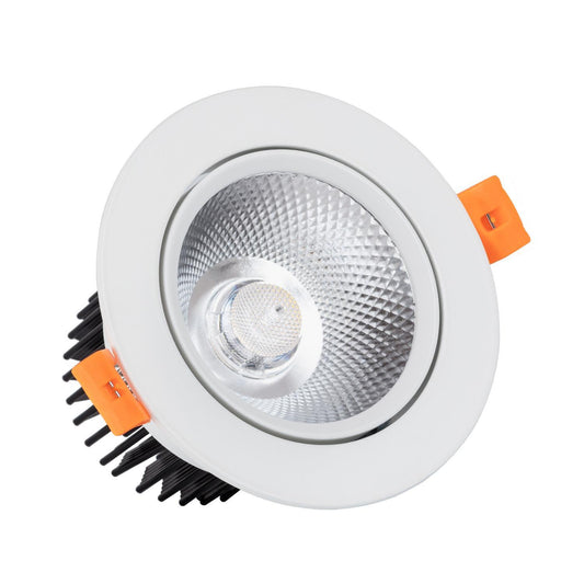 Spot Downlight LED 12W Rond Encastré, COB, CRI90, IP40, Ø 90 mm