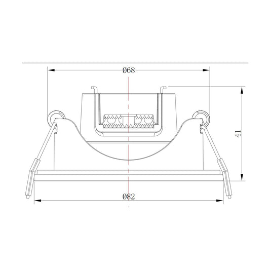 Spot Downlight LED Orientable 6.5W IP23 Rond Encastré
