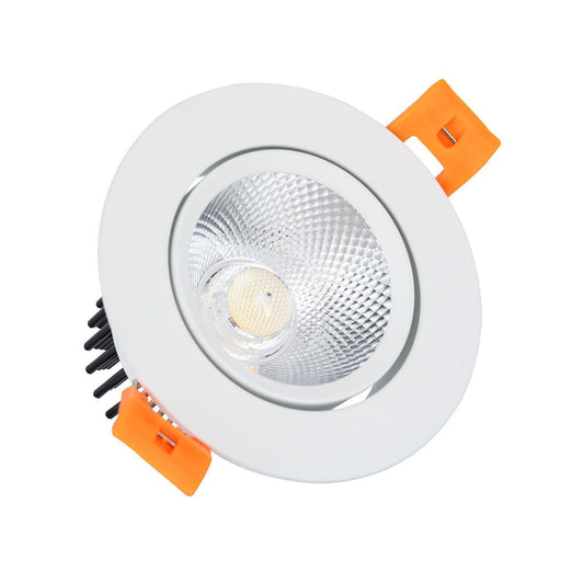 Spot Downlight LED 7W Rond Dimmable, IP40, Installation Encastrée