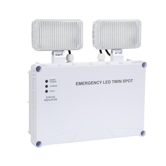 Projecteur LED TwinSpot 6W IP65 Carré pour Intérieur et Extérieur